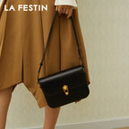 Sac bandoulière cuir PU  LAFESTIN – Structure rigide Fermeture Hasp