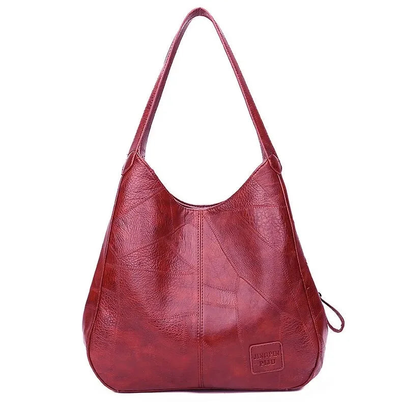 Sac à main vintage – Double anse & Bandoulière teintes chaudes MYNELIA