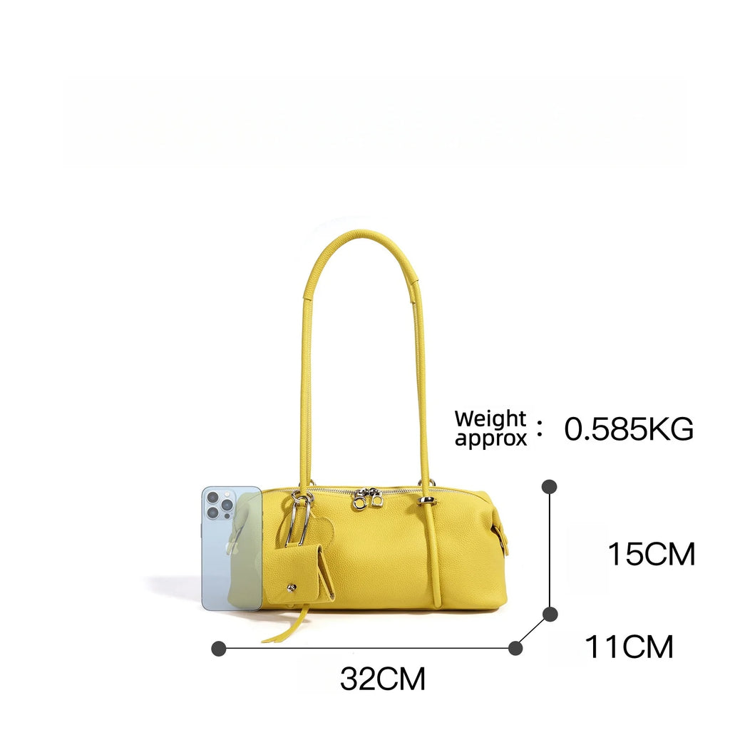 Sac bowling cuir vache première couche – Port épaule souple