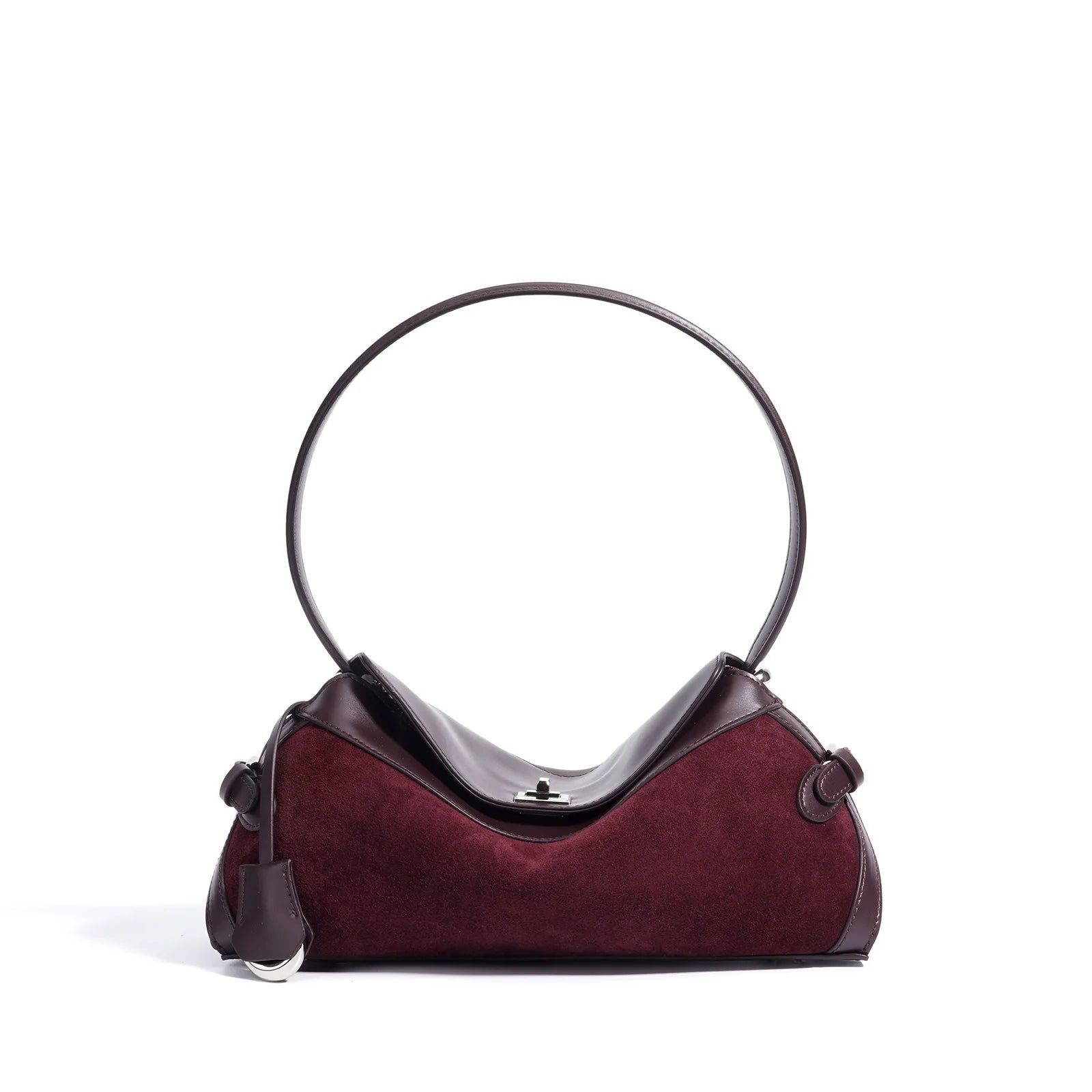 Sac à main guir Givré forme coussin – Style vintage MYNELIA