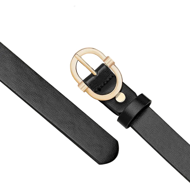 Ceinture femme boucle dorée – Simili cuir vintage