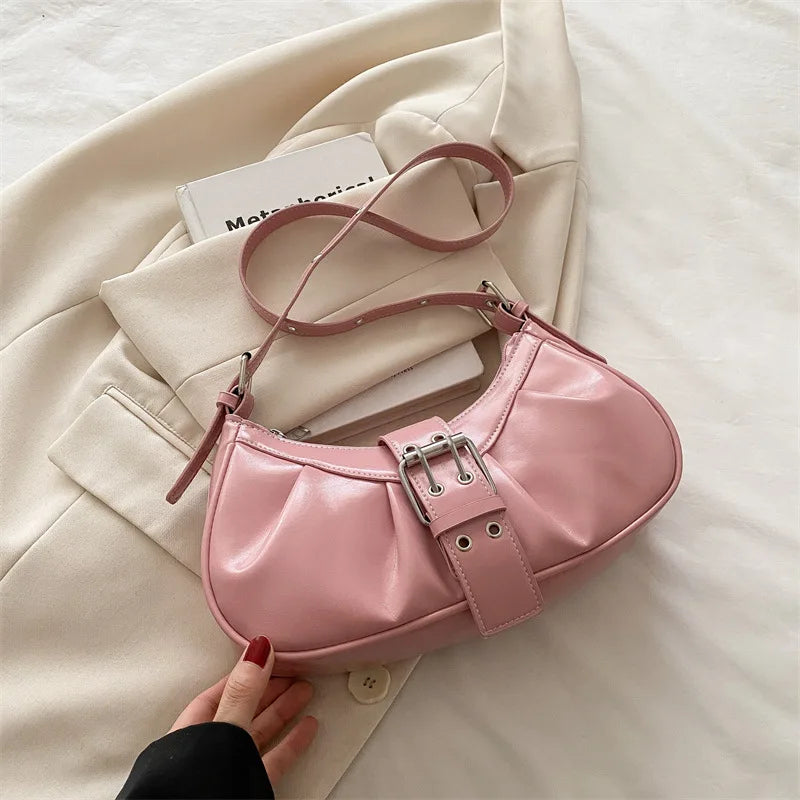Sac bandoulière Hobo- PU Brillant MYNELIA