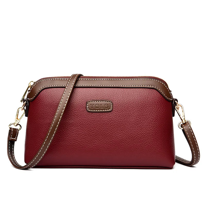 Sac à main bandoulière cuir véritable Femme — L’Essentiel Luxueux MYNELIA