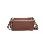 Tasche aus Leder mit Nieten & Pailletten – Trendige Clutch