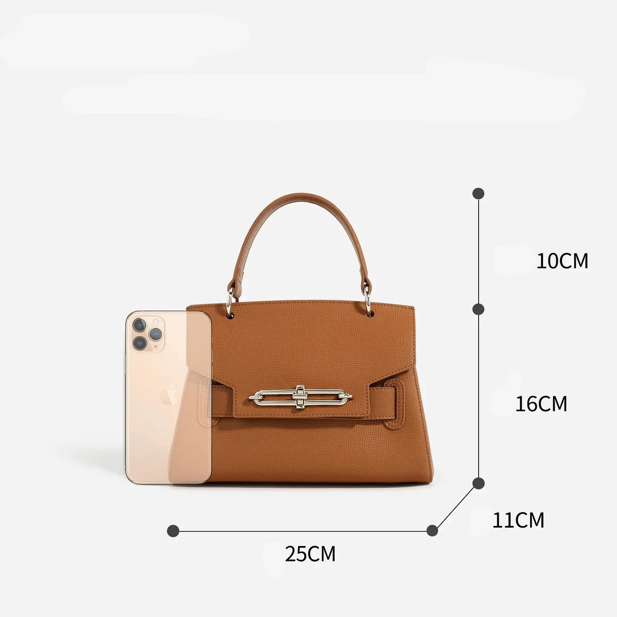 Sac en Cuir véritable Rigide Doublure Coton