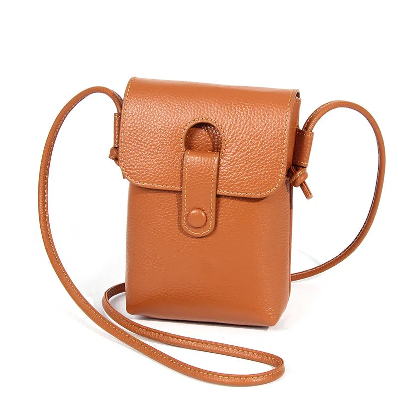 Sac en Cuir véritable – Style anglais rétro,Poche rabat