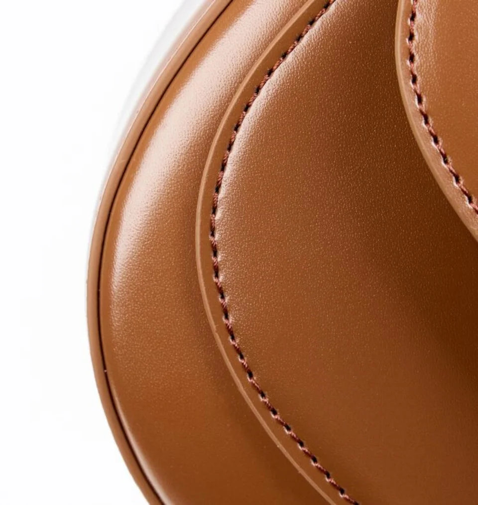 Handtasche aus echtem Rindsleder für Damen, unifarbene, modische Pendler-Umhängetaschen, klassische, niedliche Clutch, funktionelle Satchels