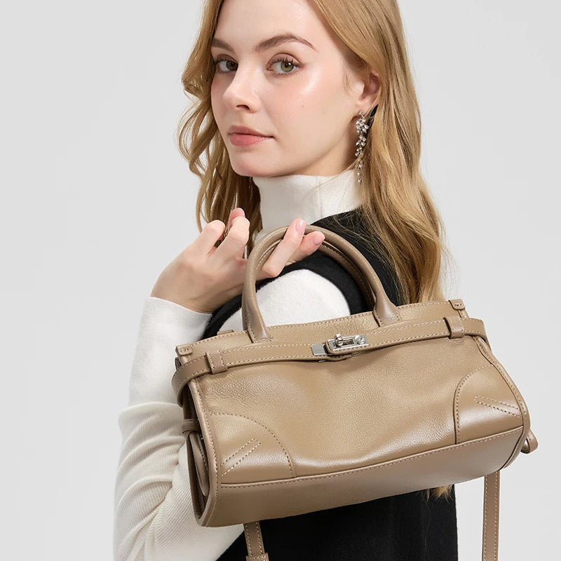 Women's Fashionable leather cowhide mini shoulder bag Ladies luxury designer handbag brand authentic crossbody bag for leisure MYNELIA