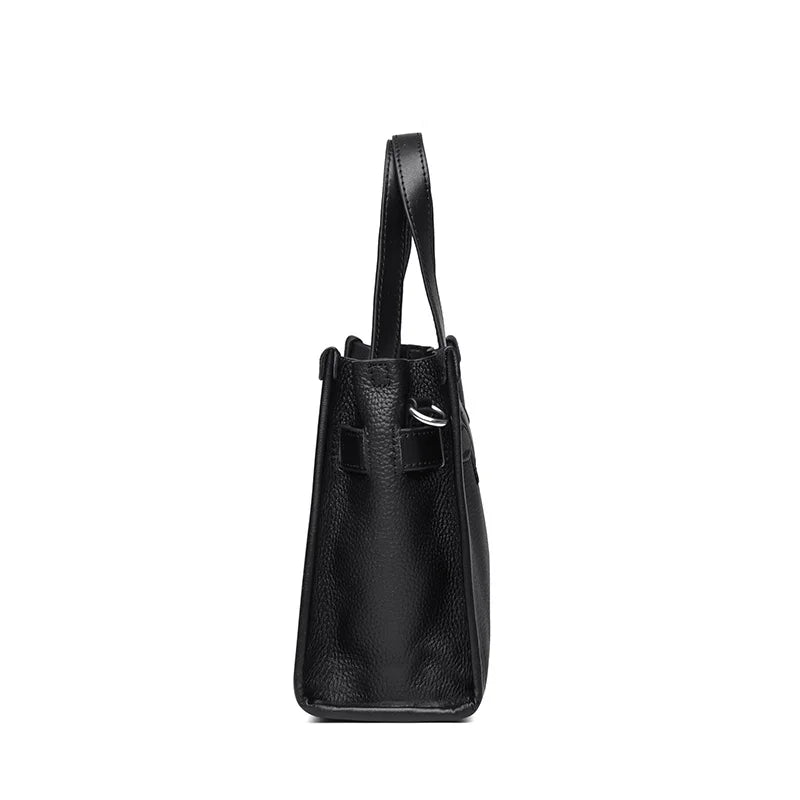 Cowhide Satchel Bag for Women 2025 Large Capacity Luxury Quality Genuine Leather Handbags Fashion Lady Crossbody Messenger Bags MYNELIA