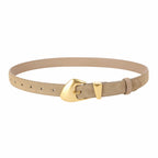 Ceinture femme suède boucle dorée – Style vintage