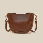 Sac en Cuir Véritable  Rabat Hasp 3 Poches Croisé Vintage