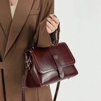 Sac à main cuir véritable vintage – Bandoulière & Épaule