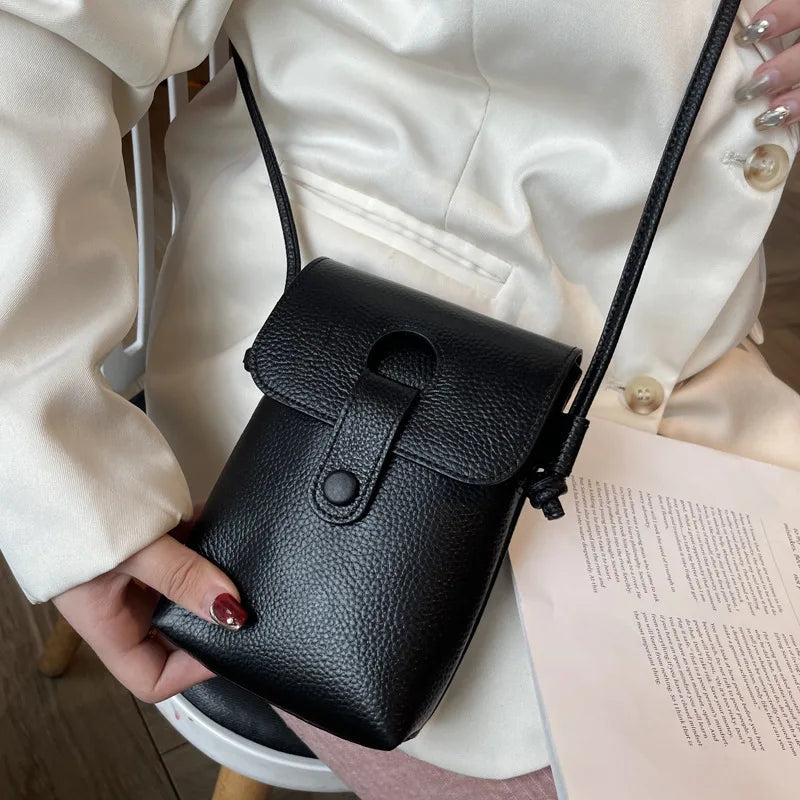Sac en Cuir véritable – Style anglais rétro,Poche rabat