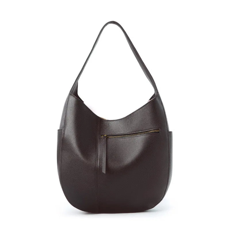 Grand sac Hobo  cuir véritable Femme – Style Européen Chic