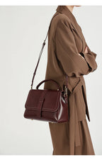 Sac à main cuir véritable vintage – Bandoulière & Épaule