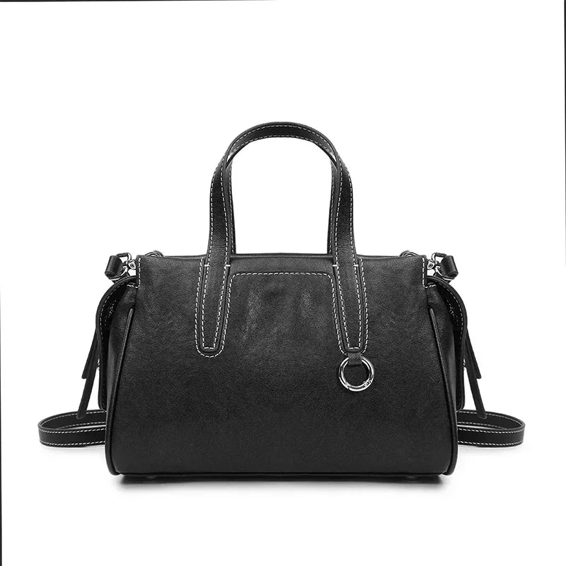 Sac Satchel Cuir Souple Doublure Poches Épaule Croisé