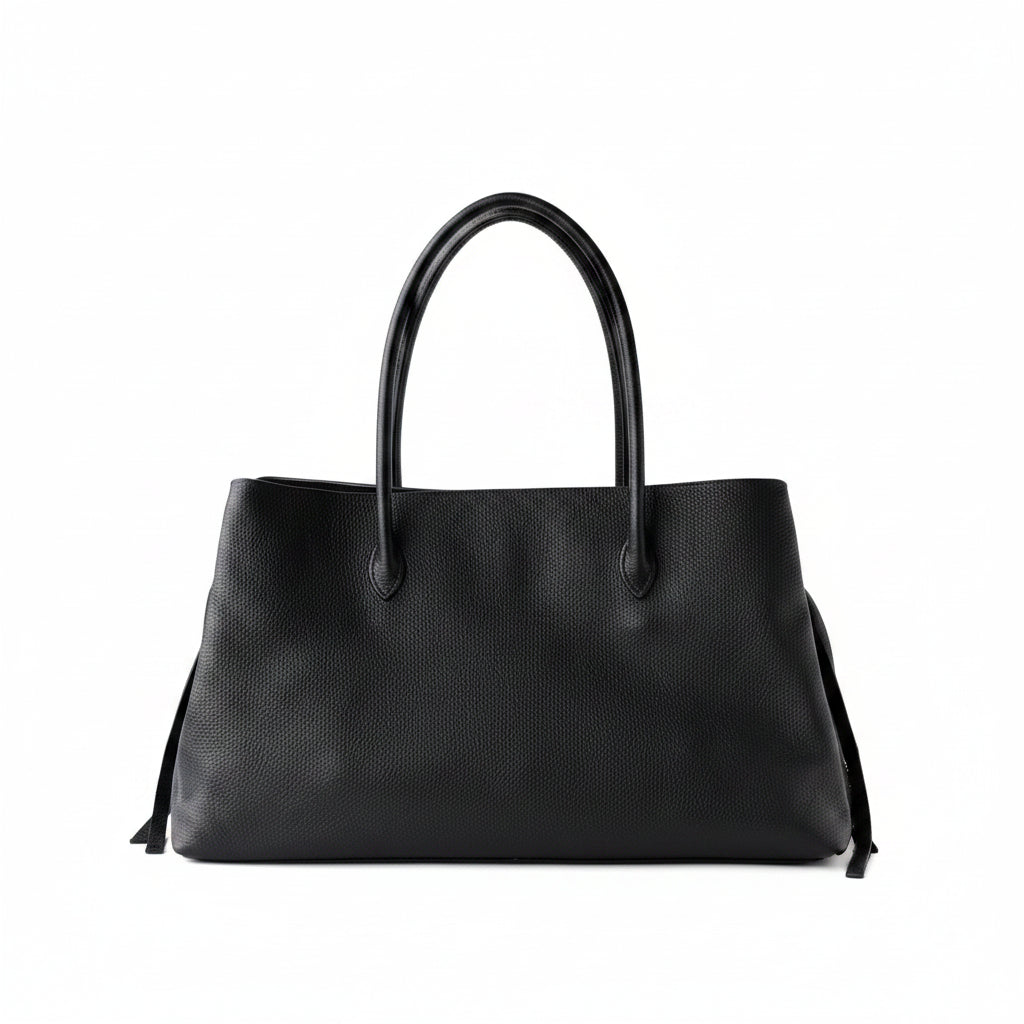 Grand sac Tote Cuir Véritable Femme – Suède Naturel & Cuir MYNELIA