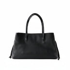 Grand sac Tote Cuir Véritable Femme – Suède Naturel & Cuir MYNELIA