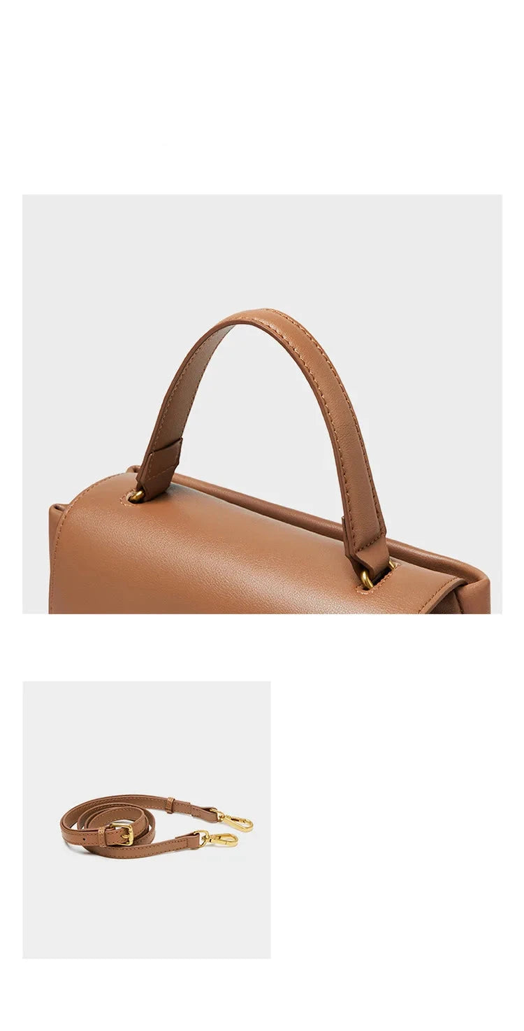 Sac Tote Cuir Véritable Souple Format Compact