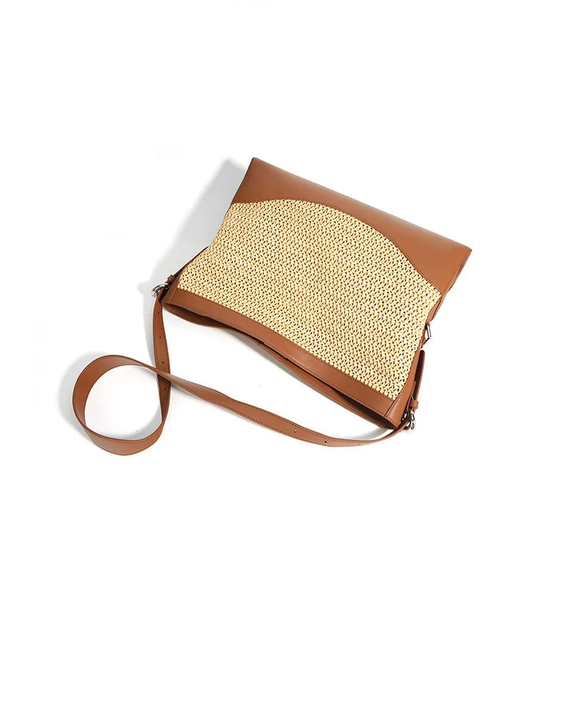 Sac à bandoulière Tote  Tressée Artisanale – Bohème Chic Été