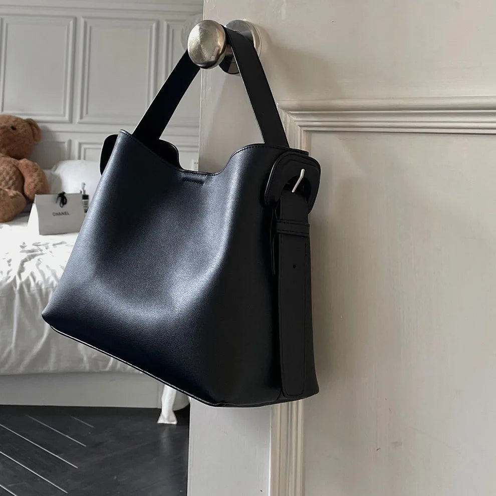 Sac à main tote bag cuir véritable–Sac cabas luxe grande capacité MYNELIA