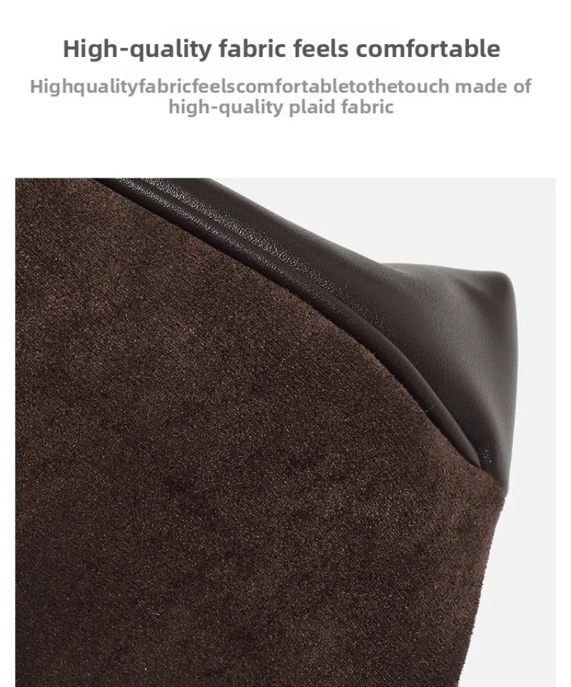 Sac à main cuir suédé Rétro — La Douceur de l’Hiver MYNELIA