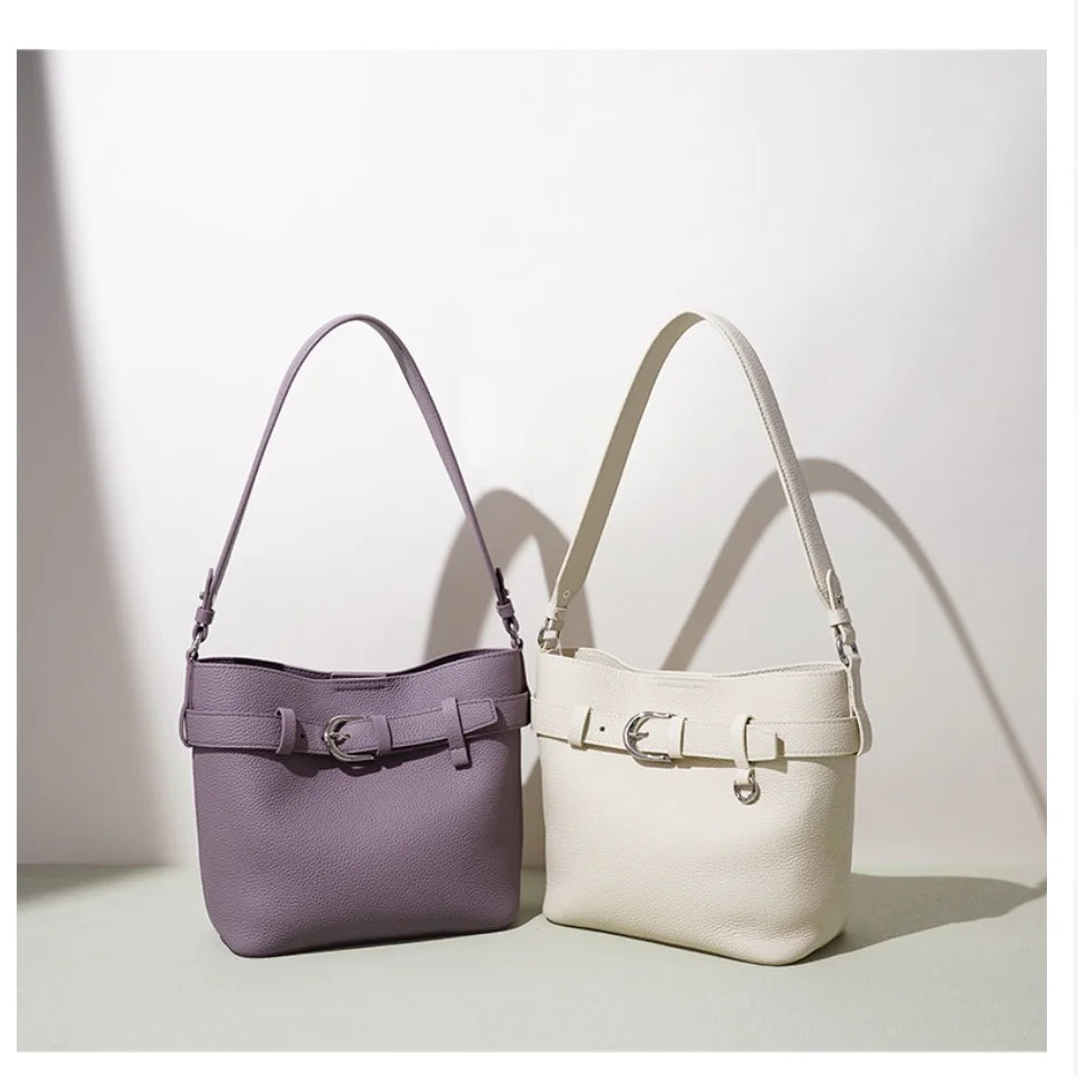 Sac seau cuir véritable – Style Coréen