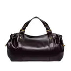 Sac à main en simili cuir souple plissé grande capacité. MYNELIA