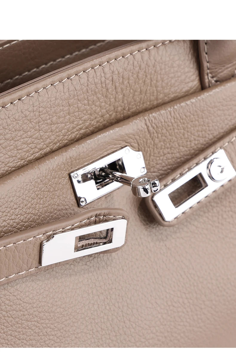 Mini sac bandoulière femme en cuir véritable – 28,5 × 16 × 12 cm