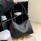 Sac à Main Hobo en Cuir Véritable Vintage – Femme MYNELIA