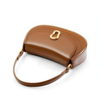 Handtasche aus echtem Rindsleder für Damen, unifarbene, modische Pendler-Umhängetaschen, klassische, niedliche Clutch, funktionelle Satchels