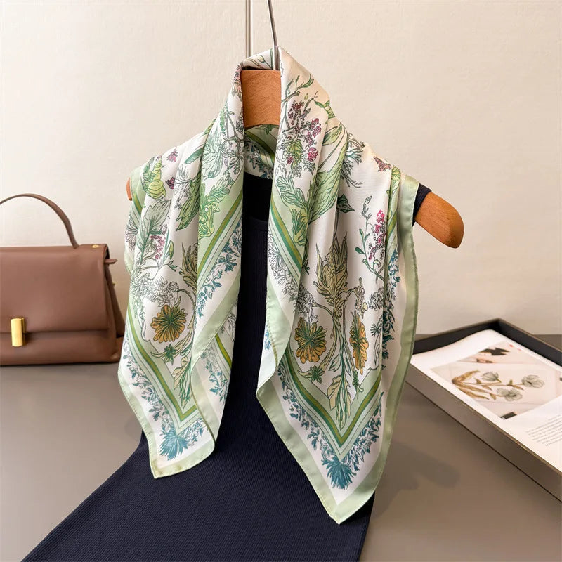 Foulard Carré Femme Motif Paisley – 70×70 cm, Doux & Multicolore MYNELIA