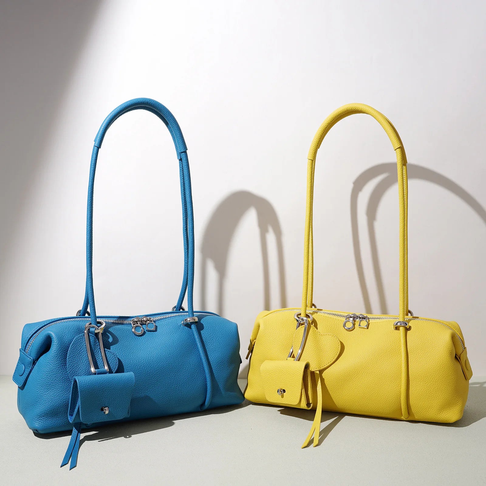 Sac bowling cuir vache première couche – Port épaule souple