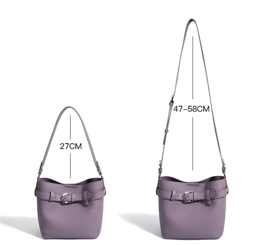 Sac seau cuir véritable – Style Coréen