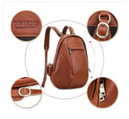 Sac à dos en cuir véritable – Intercalaire Ordinateur
