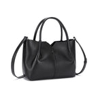 Sac Satchel en Cuir  Ruché Rubans Épaule Croisé