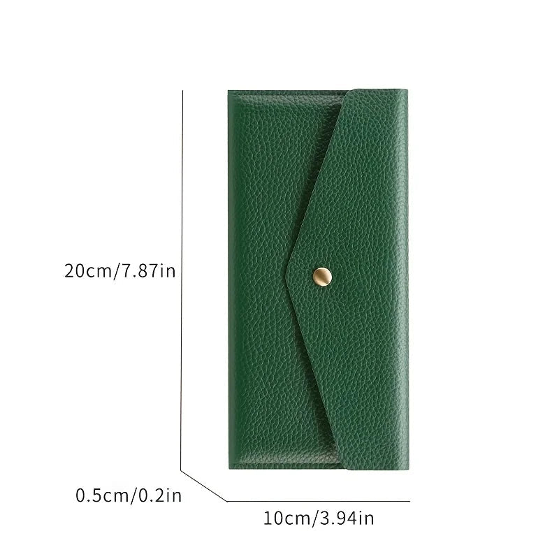 Portefeuille long cuir de vache femme – Pochette enveloppe grande MYNELIA