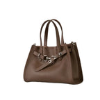 Sac Cabas Tote Cuir Vache Véritable Femme – Appliqués Sequins Casual Commuter 2 Tailles 6 Coloris