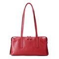 Sac Satchel Slim Cuir Oil Wax Couture Contrastée
