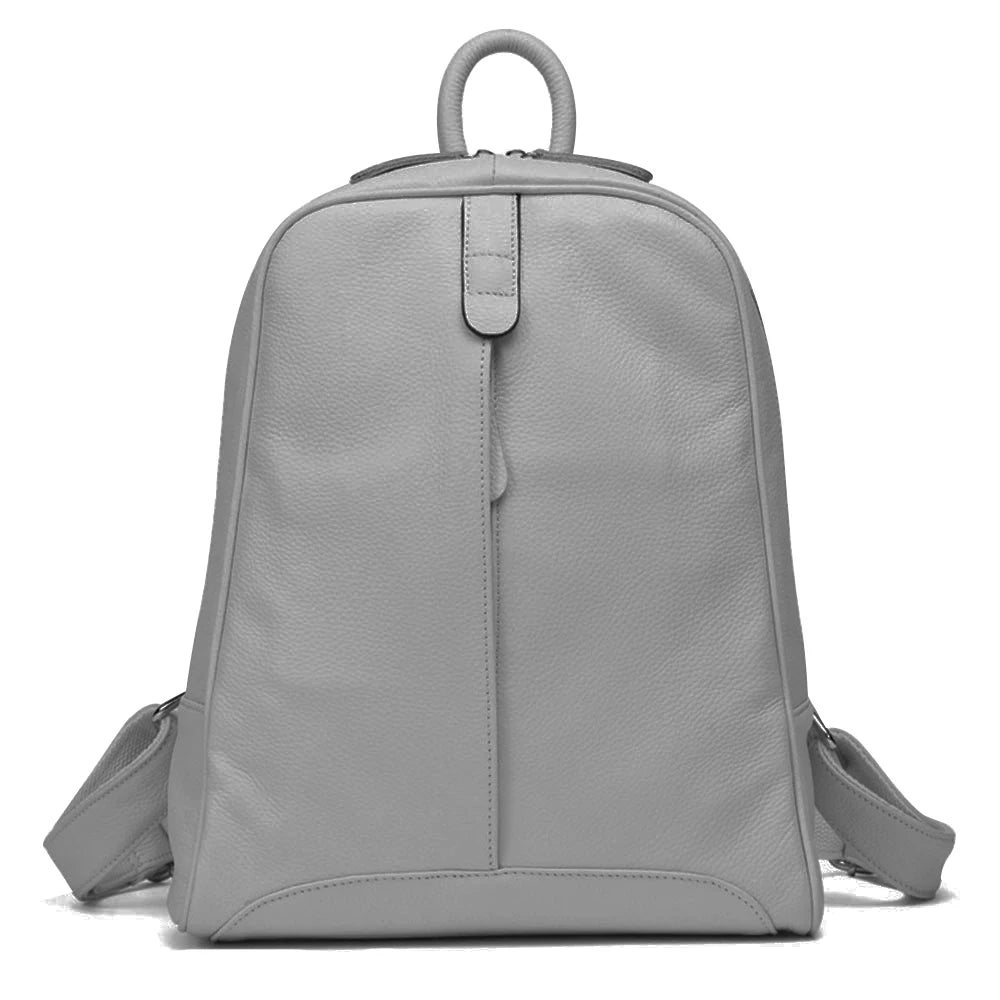 Sac à Dos Femme en cuir véritable – Grande Capacité, Élégant & Casual | MYNELIA