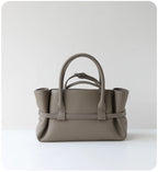 Sac Satchel Cuir Véritable Boucle Ceinture Doublure Coton Bio Croisé