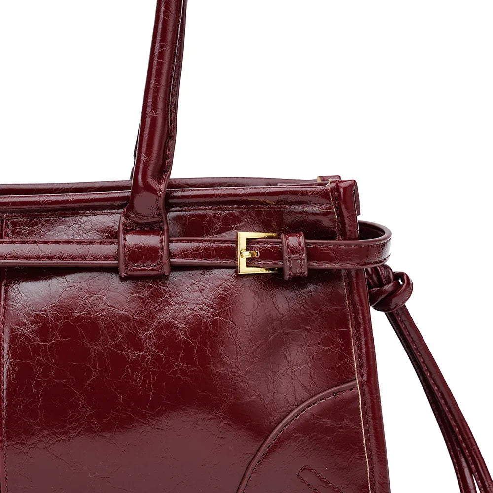 Sac à bandoulière Boston – Cuir ciré Microfibre
