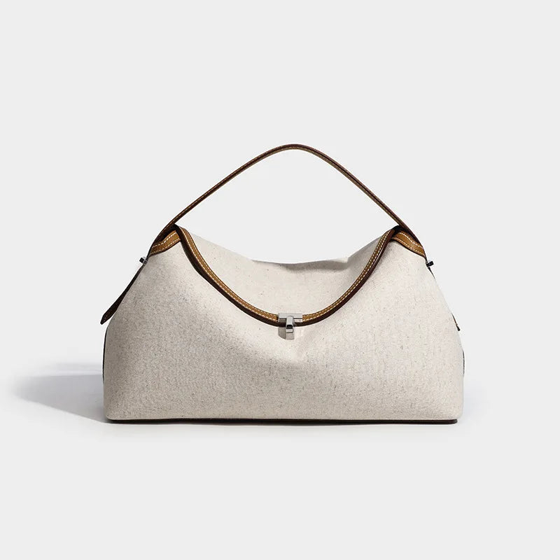 Sac à main Minimaliste-Cuir verni — Le Quotidien Épuré MYNELIA