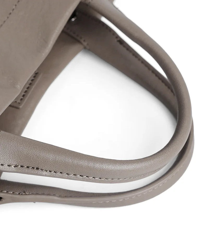 Sac cabas souple en cuir véritable à poches intérieures