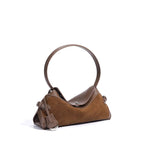 Sac à main guir Givré forme coussin – Style vintage MYNELIA