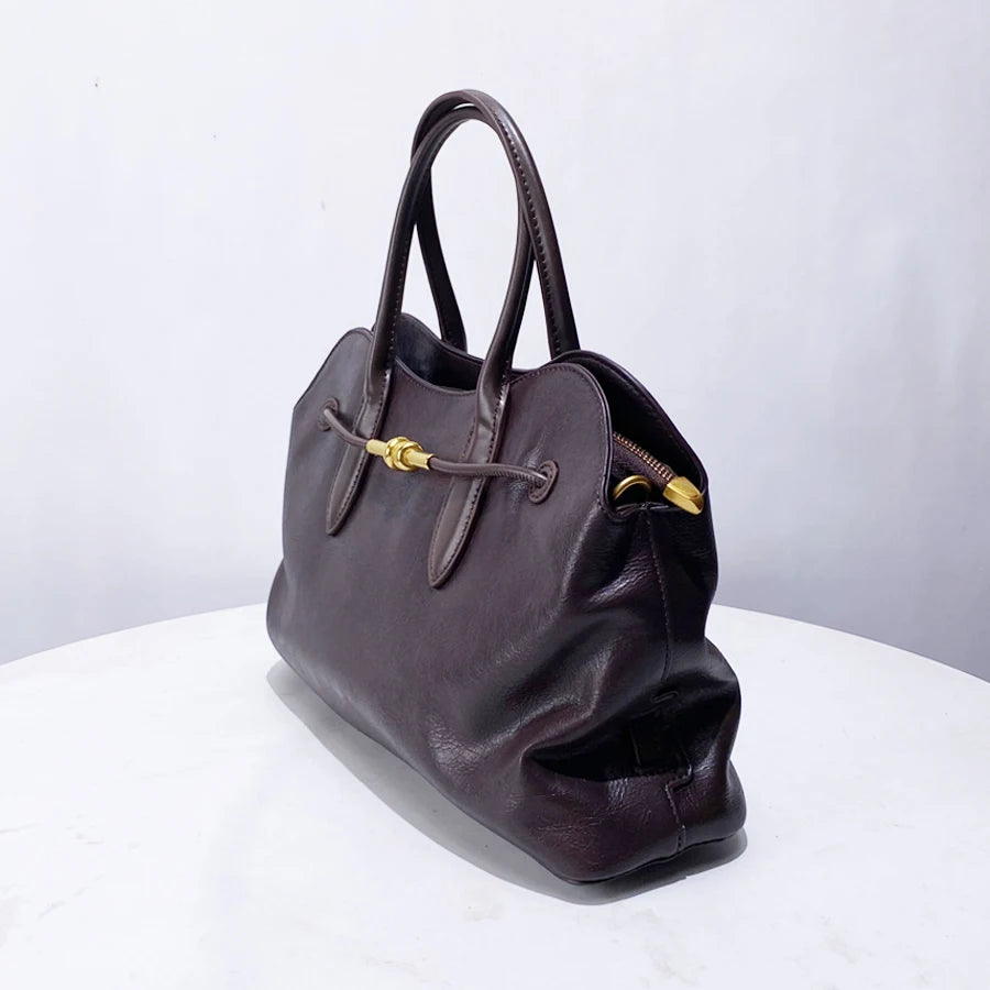 Sac Tote  en cuir PU– Style Vintage Luxe
