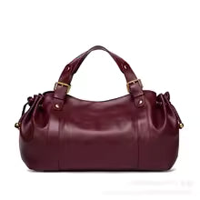 Sac à main en simili cuir souple plissé grande capacité. MYNELIA
