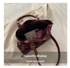 Sac à main boucle ceinture — Cabas vintage femme | Grande capacité & Épaule MYNELIA