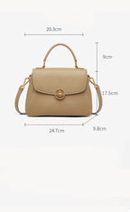 Sac tote fuir véritable fait main – Kaki & Bleu