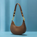 Sac épaule femme demi-lune souple en simili cuir